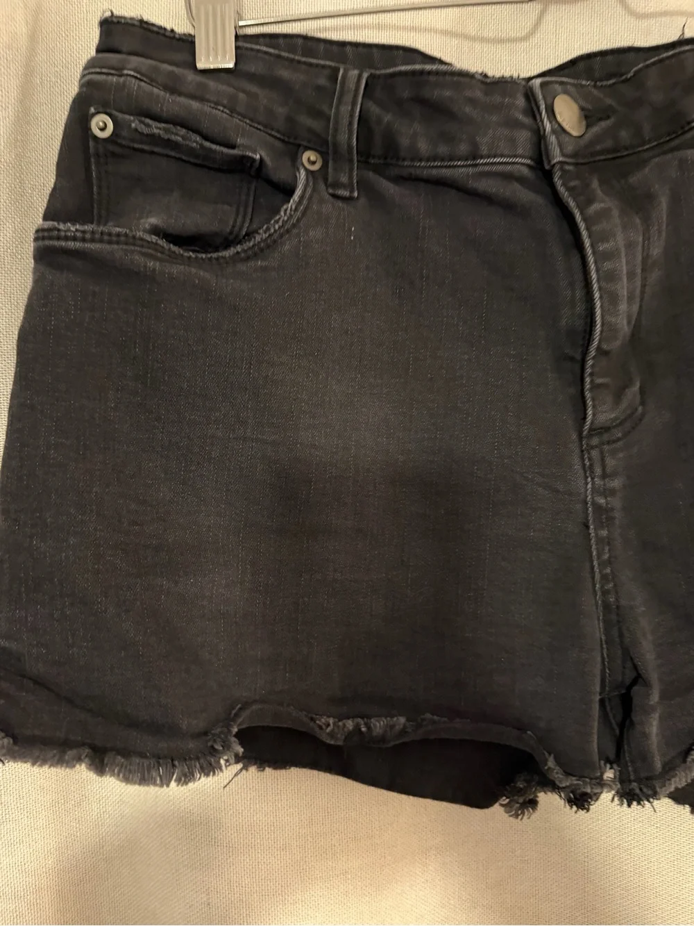 Women's Black Denim Cutoff Shorts